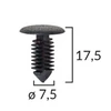 Kép 2/3 - Chevrolet, Chrysler, Daewoo, Honda, Mini több típus rögzítő patent 60002 (1 db)