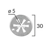 Kép 2/2 - Audi, Seat, VW különböző szigetelés-rögzítő patent, alátét 70143Z (1 db)