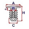 Kép 3/3 - Audi, Fiat Brava, Bravo, Doblo, Fioríno, Marea, Seat, Skoda, VW rögzítő patent 46435285, A12271C