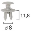 Kép 2/3 - VW Bora, Caddy, Golf, Jetta, LT, T4, T5, Vento rögzítő patent  OE 701867299E, C10028 (1 db)
