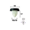 Kép 1/2 - Audi, Seat, Volkswagen lökhárító, díszléc rögzítő patent több típushoz, OE: N10621301, C60409 (1 db) [30]