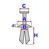 Kép 2/2 - TOYOTA motortér és lökhárító rögzítő patent több típushoz OE 9046707211, C60459 (1 db) [8]