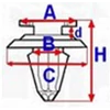 Kép 3/3 - ALFA GIULIETTA, MITO; CITROEN NEMO; FIAT DOBLO II, FIORINO, QUBO, GRANDE PUNTO kárpitpatent C70303 (1 db) [34]