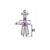 Kép 6/6 - Audi A5, Seat Alhambra Toledo, Skoda Rapid Yeti, VW Beetle Jetta Passat Scirocco Sharan Tiguan Touareg díszléc rögzítő patent OE 3C0853585  C60427  (1)