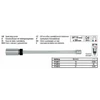 Kép 4/4 - Gyertyakulcs 16-os, 275 mm hosszú mágneses, 3/8" dugókulcshoz Yato YT-0817