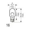 Kép 4/4 - 12V WY16W sárga izzó Osram 921NA