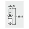 Kép 2/3 - 12V HY21W  sárga izzó, BAW9s foglalat, Osram 64137ULT