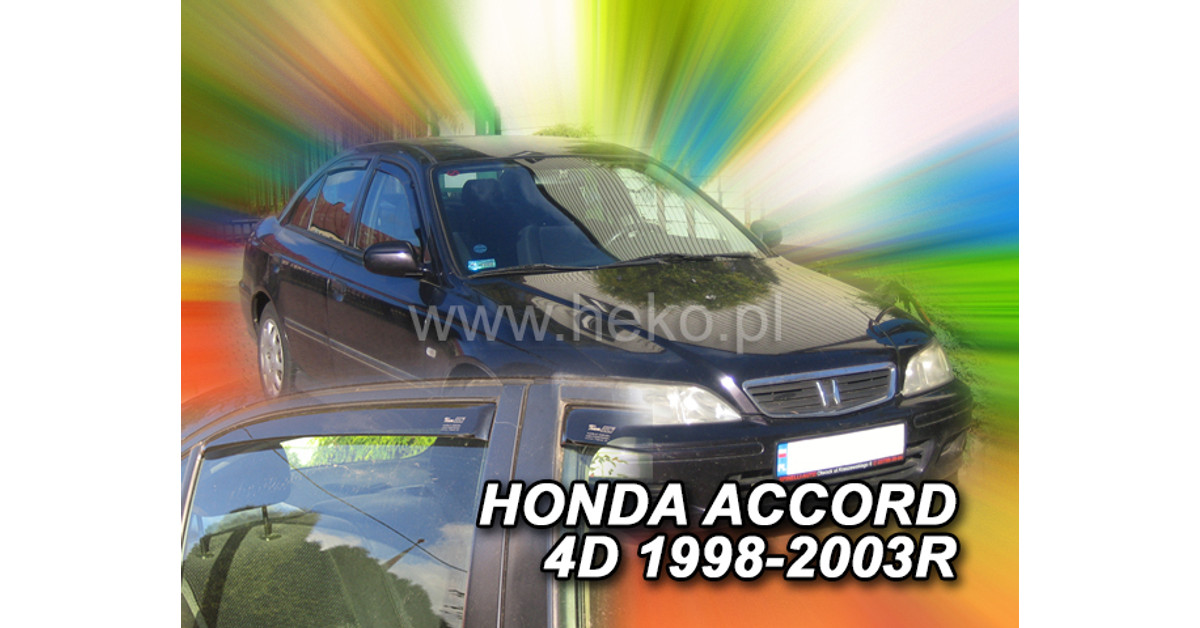 Déflecteurs D’air / De Vent Heko Pour HONDA ACCORD  2003-2008  Sedan 4 Avant Et Arriere