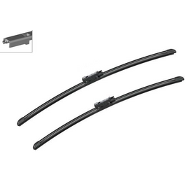 BMW 5 (E60) 07.2003-03.2010 és BMW 5 Touring (E61) 2004.03-2010.12 első ablaktörlő lapát készlet, méretpontos, gyári csatlakozós Bosch 3397118955 A955S