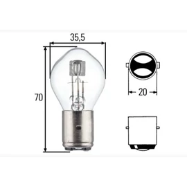 12V 35/35W M-Tech  Maxgear 78-0125 robogó fényszóró izzó BA20d