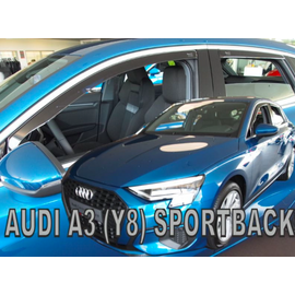 Audi A3 5 ajtós Sportback (Y8) 2020-tól első+hátsó légterelő, szélterelő 4 db-os készlet, 10272