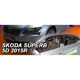 SKODA SUPERB III 5 ajtós, Liftback 2015-től első+hátsó légterelő, szélterelő készlet, 4 db-os 28346