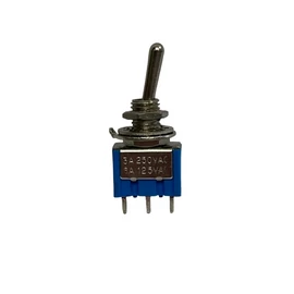 Háromállású mikrokapcsoló 250 V / 3 A, furatátmérő 6 mm, 164002 (1 db) [28] 