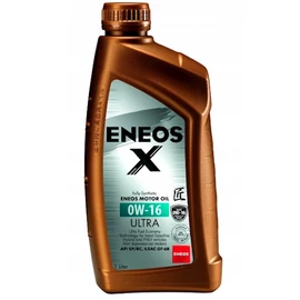 ENEOS X 0W-16 Ultra teljesen szintetikus motorolaj, kifejezetten HONDA, SUZUKI, TOYOTA és LEXUS típusokhoz ILSAC GF-6B (1 liter)