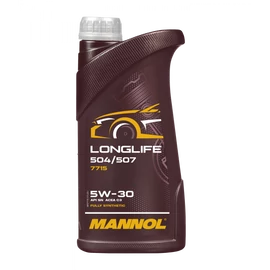 MANNOL Longlife 504/507 5W-30 (VW, Audi, Seat, Skoda) szintetikus motorolaj, 1 literes 7715