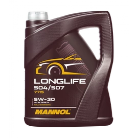 MANNOL Longlife 504/507 5W-30 (VW, Audi, Seat, Skoda) szintetikus motorolaj, 5 literes 7715