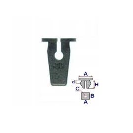 Skoda Fabia, Superb rögzítő patent OE: 6N0809966A, 15506