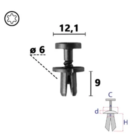 Citroen, Peugeot, Renault feszítő patent több típushoz A60953 (1 db) [33]
