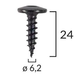 Lemezcsavar többcélú felhasználásra Torx kulcsnyílással, hosszú 6,2 mm-es menettel C60393 (1 db!) [33]
