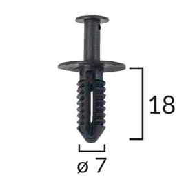 Mercedes rögzítő patent W203, 210, 211 típusokhoz, lökhárító, kerékív C60425 (1 db) [31]
