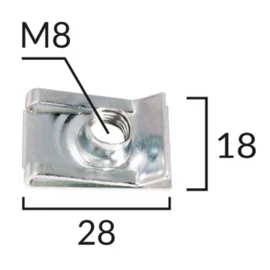 Lemezanya M6 menettel univerzális ROMIX C60478 / 61331459545 (1 db) [FA2]