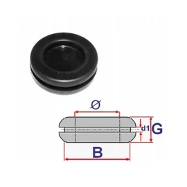 Kábelátvezető, vezeték átvezető gumigyűrű, gumidugó univerzális 16 mm-es belső átmérővel C60496 (1 db)