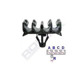 Vezetkrögzítő, fékcső rögzítő patent, tartó 4 db-os C60557 (8)