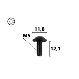 Audi, Cupra, Seat, Skoda, VW műszerfal és kárpit M5 menetes csavar Torx kulcsos több típushoz C70809 (1 db) [25]