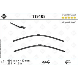 VOLVO XC60 II 2017.03-tól első ablaktörlő lapát készlet fűtött ablaktörlővel szerelt, SWF 119108 / VALEO 572308