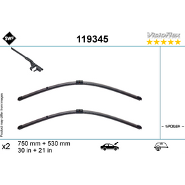 BMW i3 electric és hybrid 2013.11-től első ablaktörlő lapát készlet, méretpontos, gyári csatlakozós SWF119345 / Valeo577994