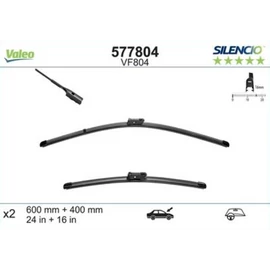 ISUZU D-MAX N60 F 2020.09-től első ablaktörlő lapát készlet gyári minőség, Valeo 577804 VF804