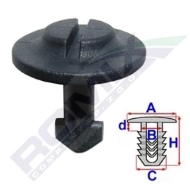 Audi 100, 80, A3, A4, A6, TT, Seat Exeo, Skoda Superb, VW Passat rögzítő patent 80101