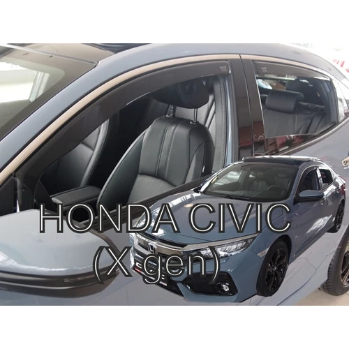 Honda Civic 5 ajtós első+hátsó légterelő 2017-től, 4 db-os készlet 17181