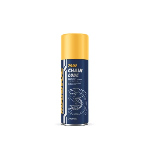 MANNOL Chain Lube 7901 teljesen szintetikus, fehér zsír, lánckenő spray 200 ml