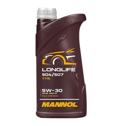 MANNOL Longlife 504/507 5W-30 (VW, Audi, Seat, Skoda) szintetikus motorolaj, 1 literes 7715