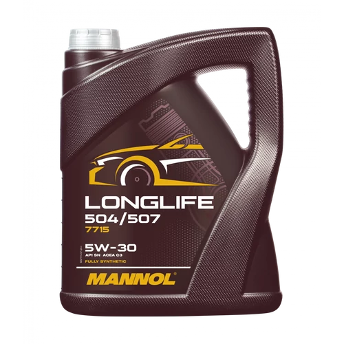 MANNOL Longlife 504/507 5W-30 (VW, Audi, Seat, Skoda) szintetikus motorolaj, 5 literes 7715