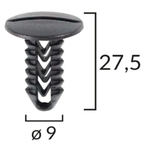 Fiat burkolat-rögzítő patent, bolha, kárpit klipsz több típushoz ROMIX 10050/180011 (1 db) [25]