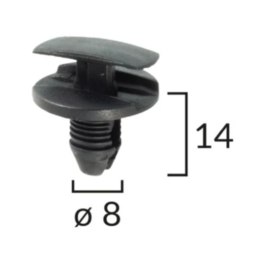 Alfa, Citroen, Peugeot, Opel, Fiat, Renault burkolatrögzítő patent OE 856553, 1609267280, 1622749580, 51834606, C60151 (1 db) [8]