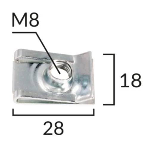 Lemezanya M6 menettel univerzális ROMIX C60478 / 61331459545 (1 db) [FA2]