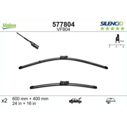 DS 4 (2021.10-tól) első ablaktörlő lapát készlet gyári minőség, Valeo 577804 VF804