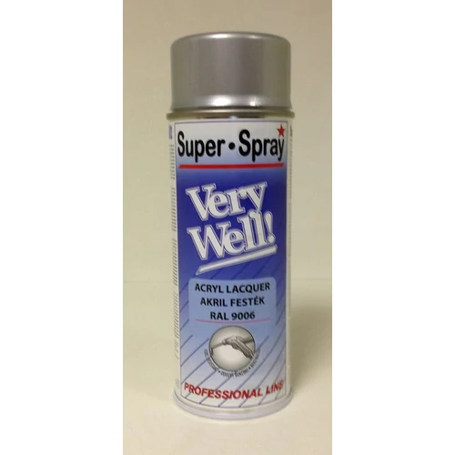 Very Well ezüst akril festék spray 400ml RAL9006