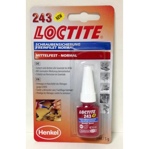 Loctite menetrögzítő, csavarrögzítő közepes erősségű 5ml  29687 (243)